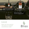 Dolce Inspired Car Air Freshener - Refillable Hanging Car Diffuser - Sage